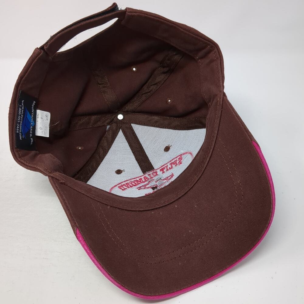Split Diamond Ranch Strapback Baseball Cap Brown … - image 7